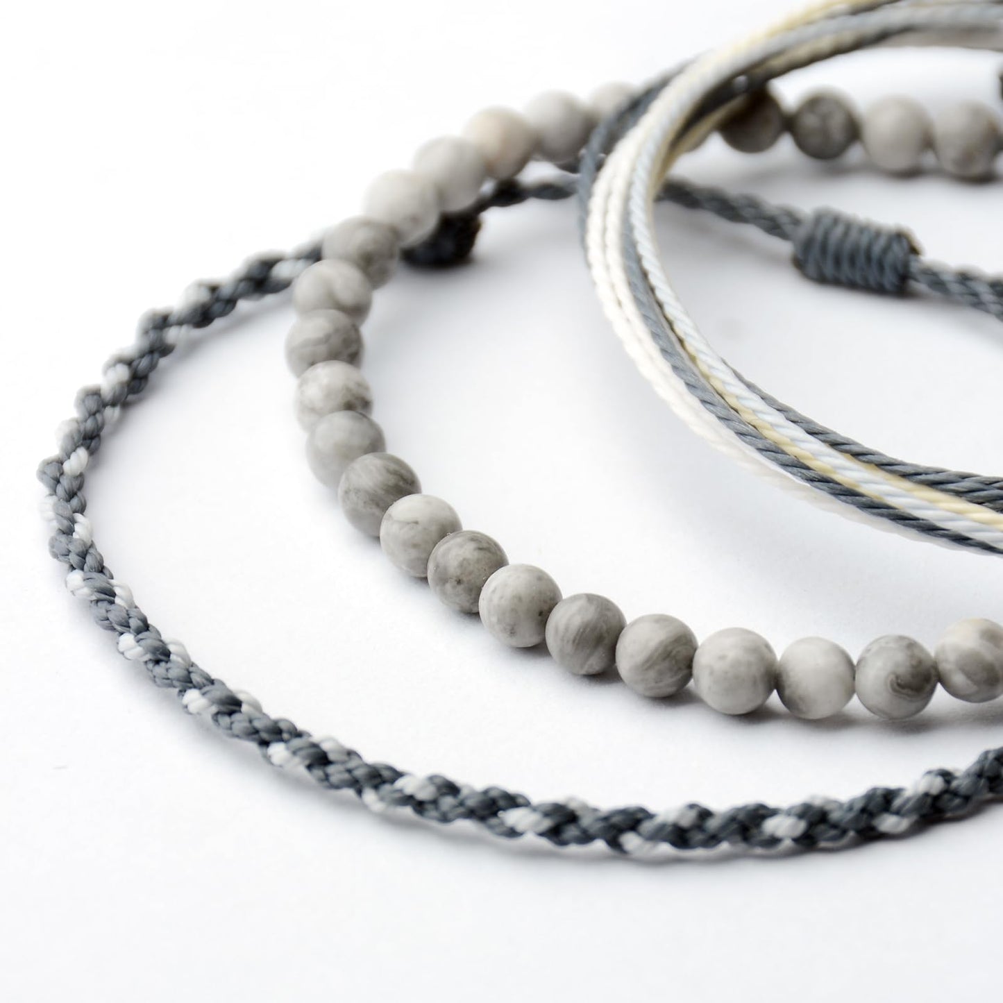 Handmade Natural Stone Beaded Healing Bracelet Gift for Men Adjustable Rope String Bracelet (picasso jasper, Adjustable)