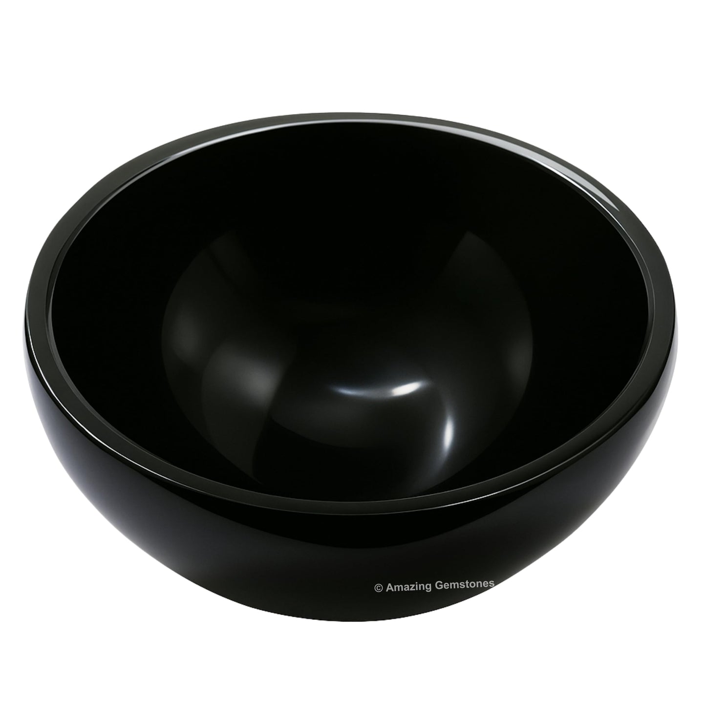 Black Tourmaline Crystal Bowl - 2 Inch Decorative Bowls for Room and Home Decor - Gemstone Healing Crystals for Elegant Display, Positive Energy Balance and Gift