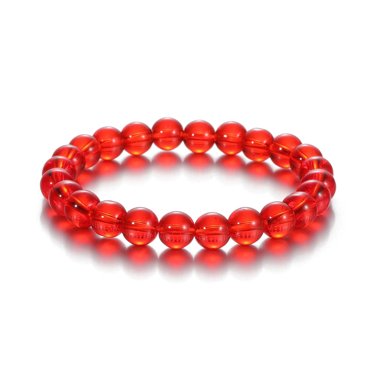 Udolfly Womens Crystal Beaded Bracelets for Women Men Protective Energy Bracelet Natural Gemstone Bead Bracelet 4mm Carnelian New