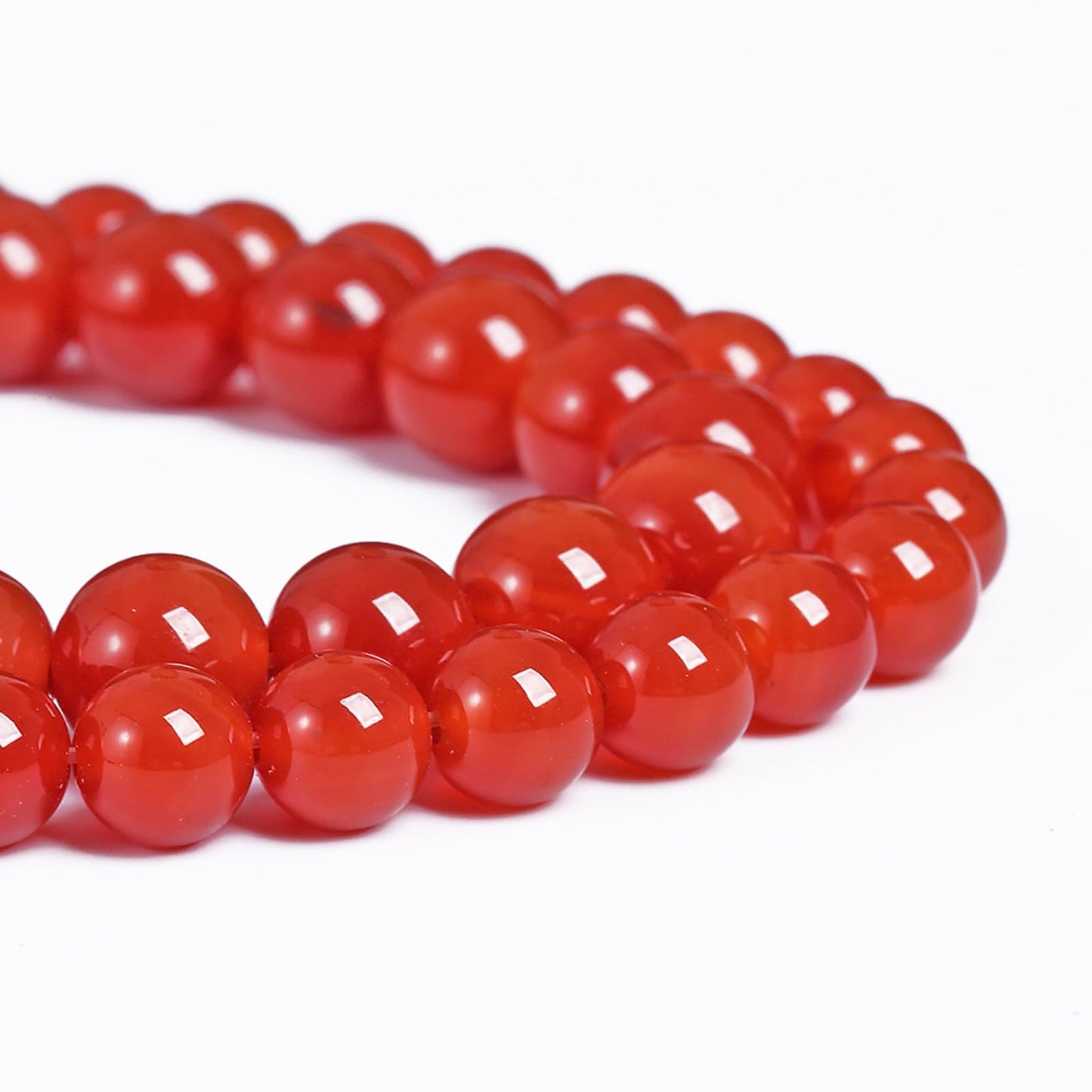 4MM 86PCS Natural Stone Red Agate Loose Beads for Jewelry Making DIY Bracelet Semi Precious 1 Strand