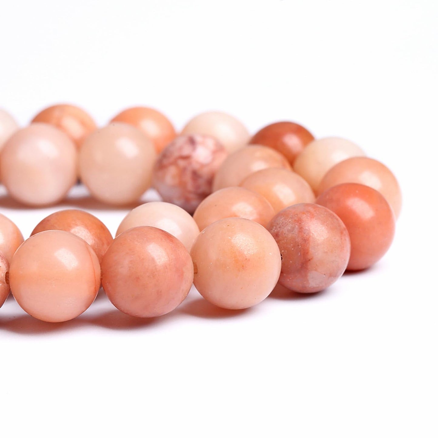 6MM 58PCS Natural Stone Pink Aventurine Loose Beads for Jewelry Making DIY Bracelet