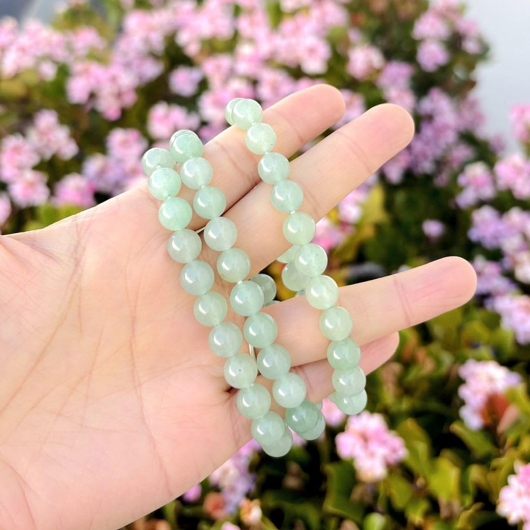 Adabele Real Natural Green Aventurine Gemstone Beaded Bracelet 8.5 inch Stretch Chakra Healing Crystal Stone Jewelry Women Mom Gift (Unisex) GB8-D22