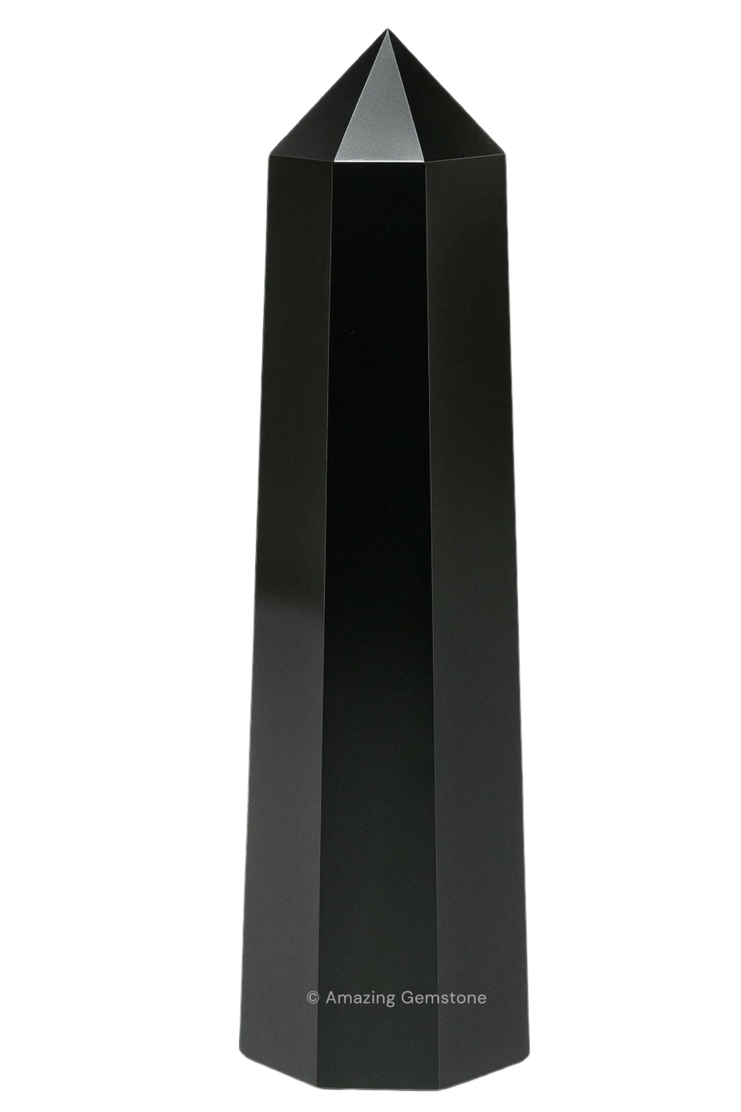 Amazing Gemstone Black Obsidian Crystal Towers ~ Natural Healing Crystal Point Obelisk for Reiki Healing and Crystal Grid (3" to 4" INCH)
