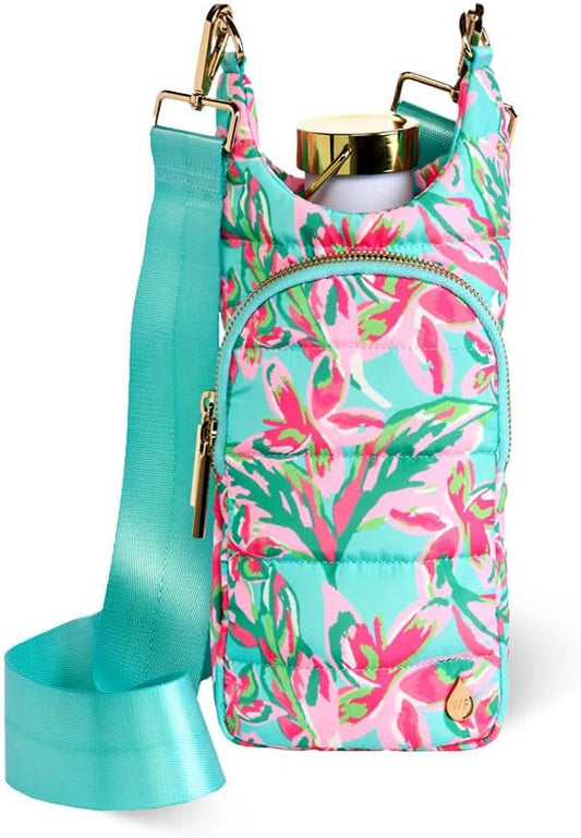 WanderFull® Original HydroBag® Collection, Water Bottle Holder w/Strap & Phone Pocket, Hands-Free Crossbody Water Bottle Bag