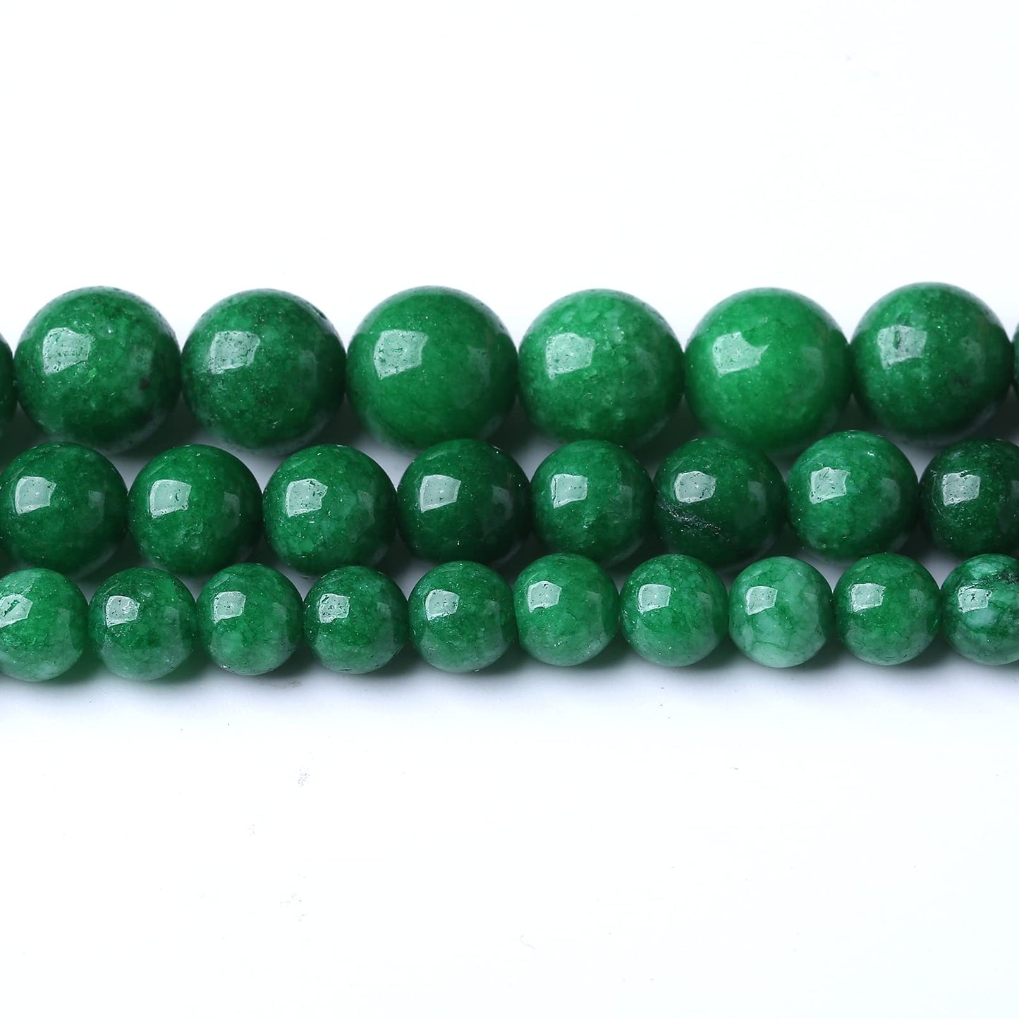 36PCS 10MM Natural Dry Green Jasper Stone Beads Energy Healing Beads for DIY Jewelry Bracelet Necklace Making for Jewelry Making15Inch