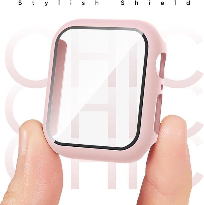 Compatible for Apple Watch Series 11 10 Band 46mm and Case with Screen Protector, Soft Silicone Sport Strap Bands and Protective Cover with Tempered Glass for iWatch Series 11 10