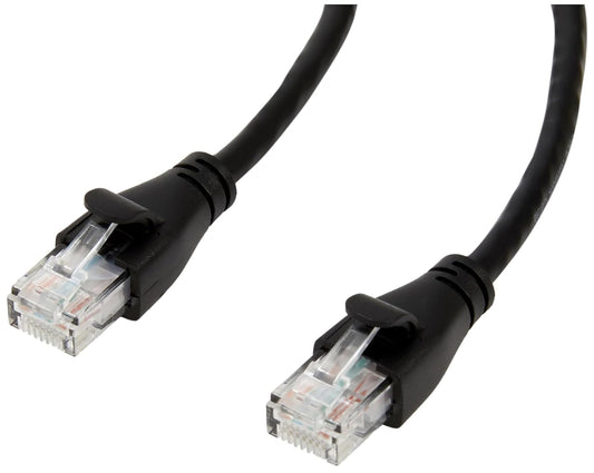 RJ45 Cat-6 1Gpbs 3 Amazon Basics Ethernet Patch Cable, Data Transfer Speed, Gold-Plated Connectors, Foot, Black