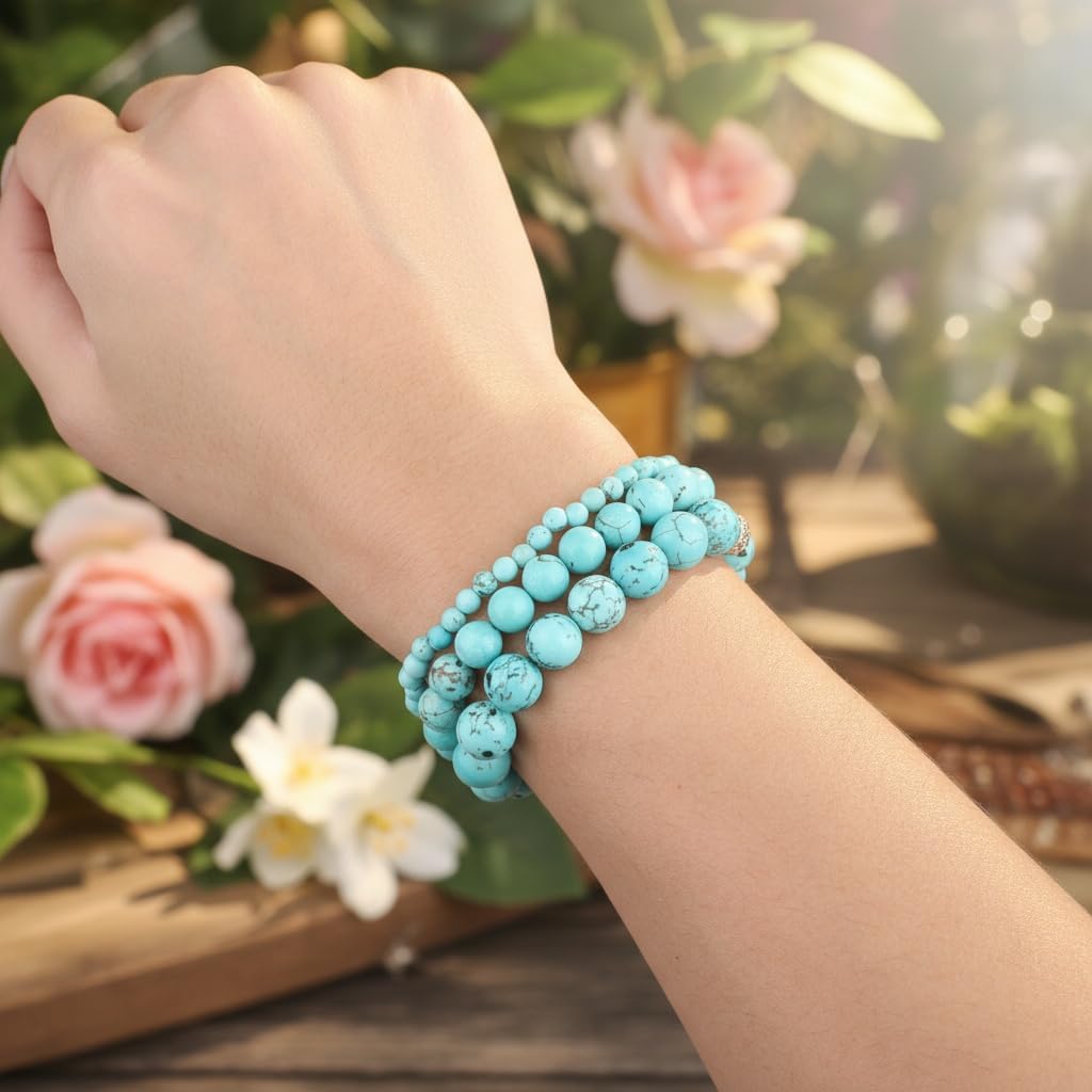 480pcs 8mm Natural Round Stone Beads Gemstone Crystal Loose Beads Smooth Bead for Bracelet Necklace Earring Jewelry Making Kit