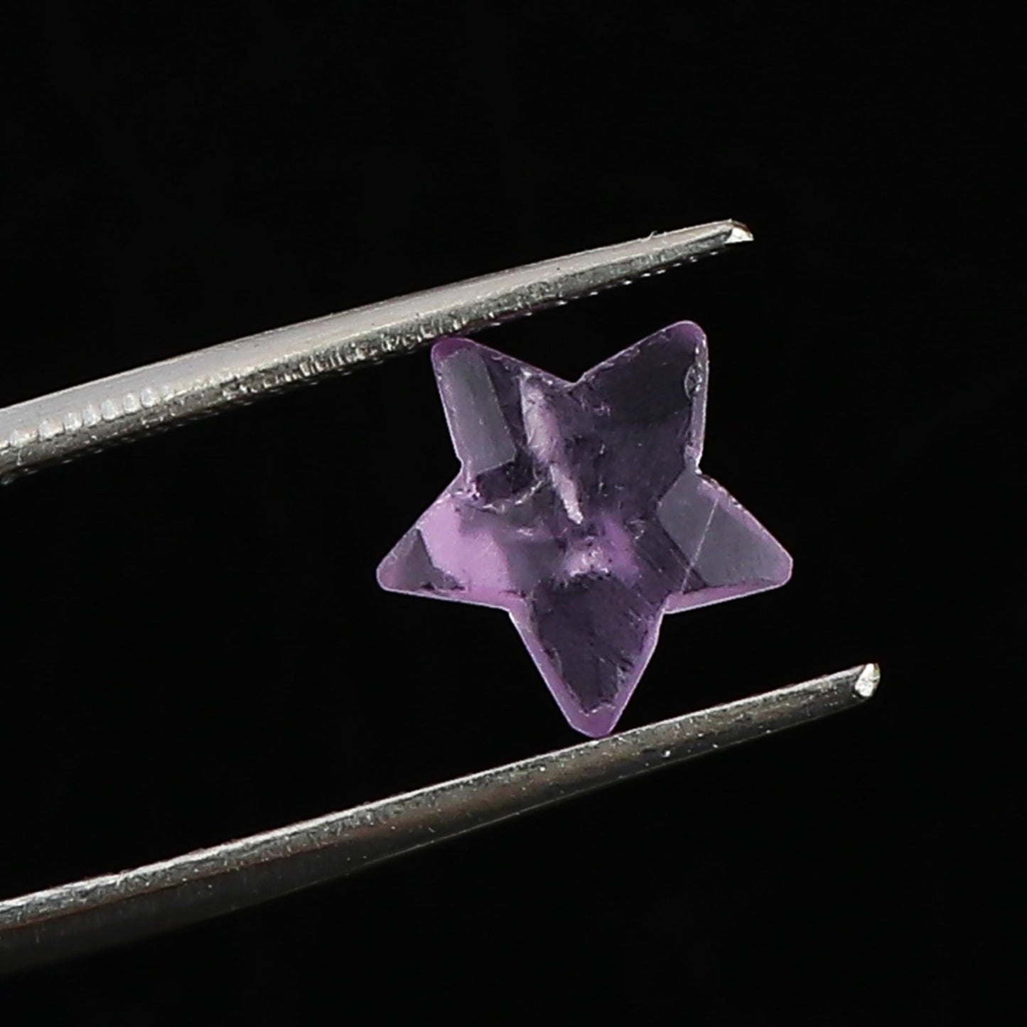 CRYSTALINES 5pcs, Wholesale Natural Amethyst Gemstones, Bulk Star Shape Stones, Assorted Loose Supply, DIY Craft-Jewelry Making, Chakra Healing Crystals, Gem Collection, 8-10mm