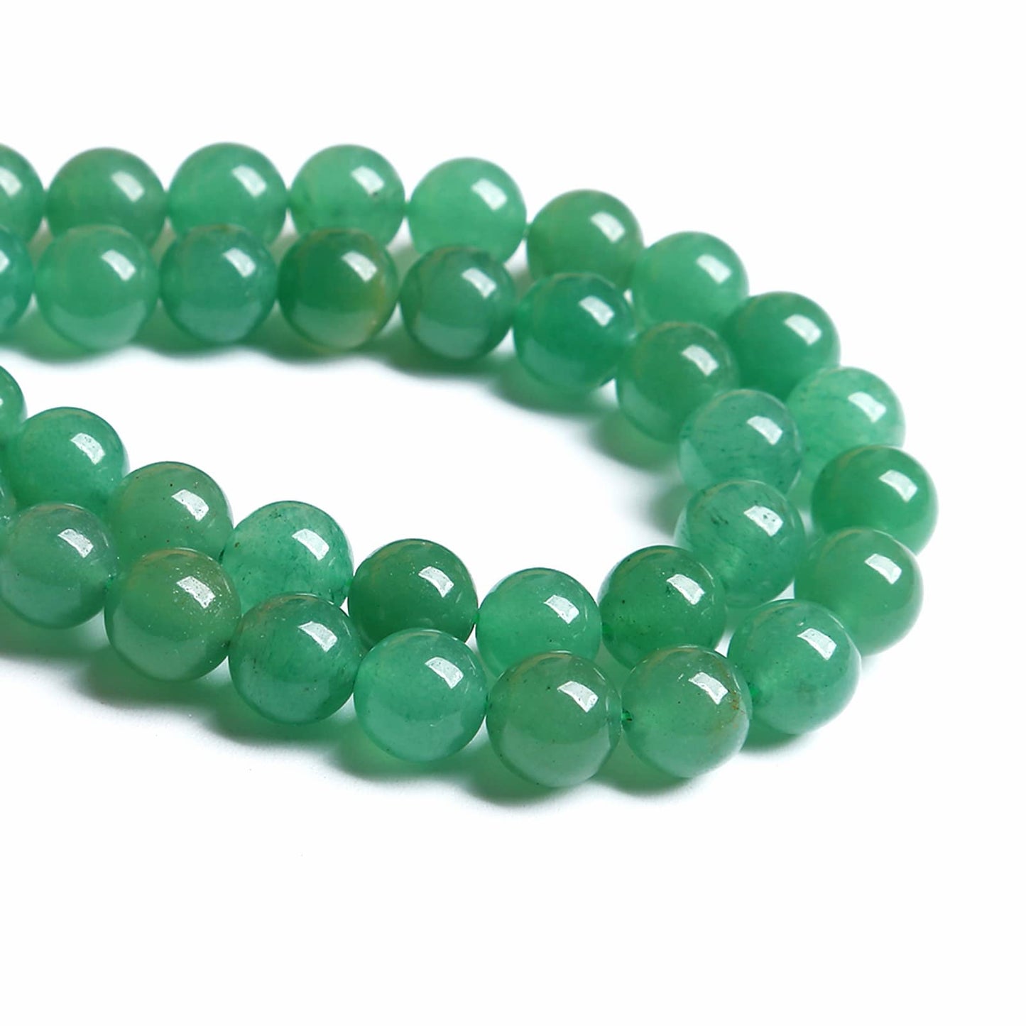 4MM 86PCS Natural Stone Green Aventurine Gemstone Loose Beads for Jewelry Making DIY Bracelet 1 Strand