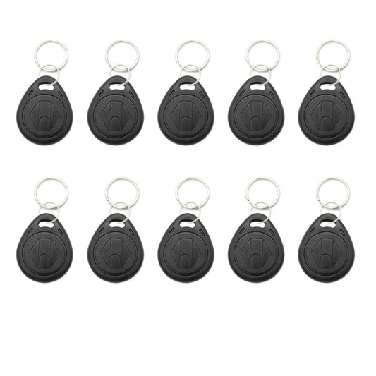 SagaSave 10pcs 125KHZ Plastic Writable ID Cards Keyfobs RFID Copy Key Tags Handheld RFID Copier Writer Readers