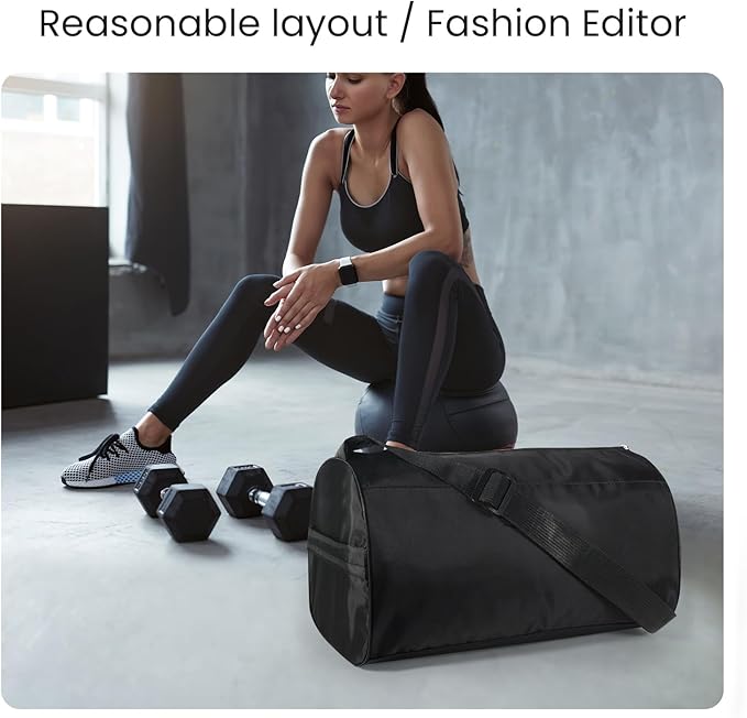 C&F BOGMOST Small Gym Bag for Women & Men,Small Lightweight Duffel Bag Carry On Bags Mini Duffel Travel Bag Waterproof Sports Bags for Workout/Sport/Travel, Pink