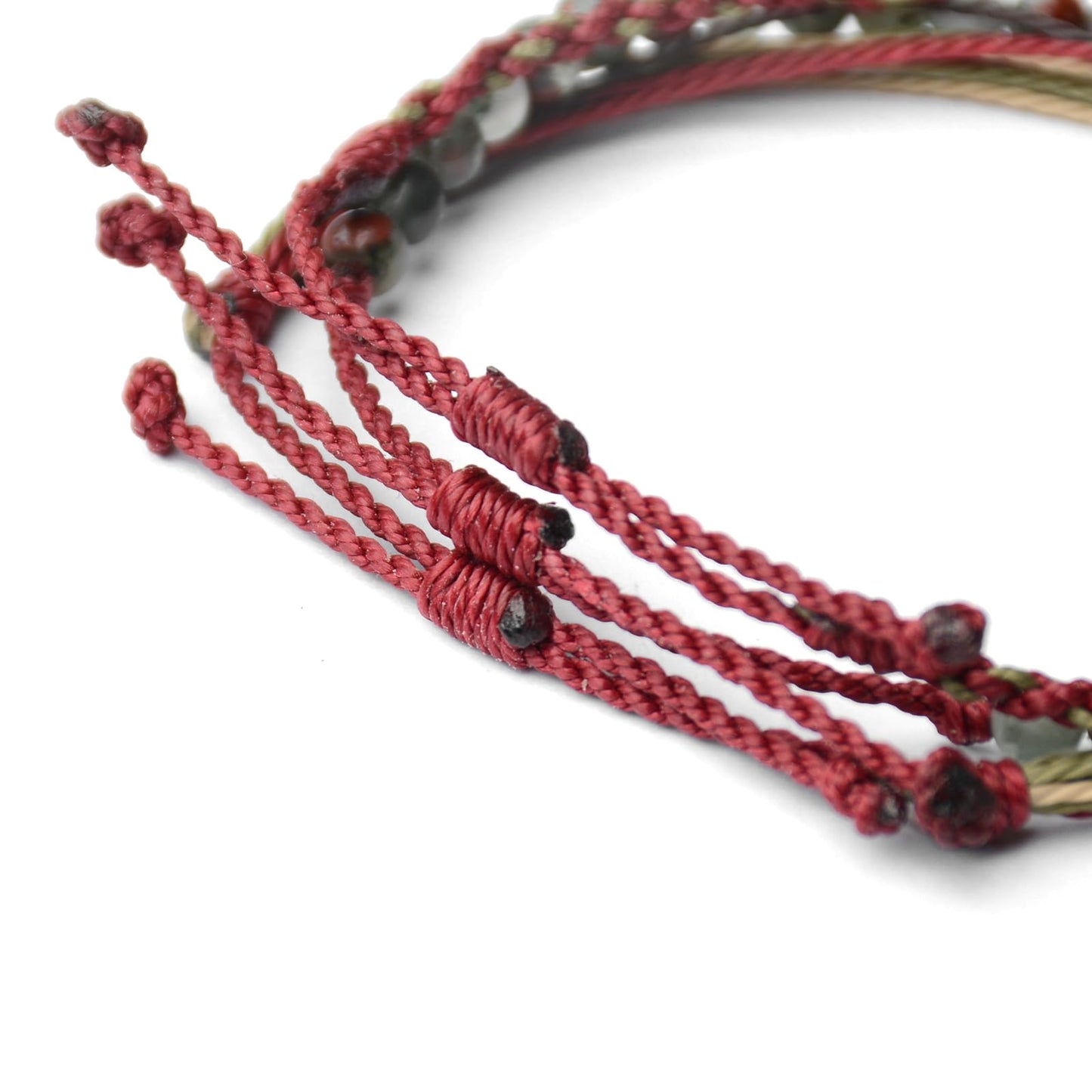 Handmade Natural Stone Beaded Healing Bracelet Gift for Men Adjustable Rope String Bracelet (rhodochrosite, Adjustable)