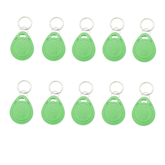 SagaSave 10pcs 125KHZ Plastic Rewritable Writable ID Cards Keyfobs RFID Copy Key Tags Handheld RFID Copier Writer