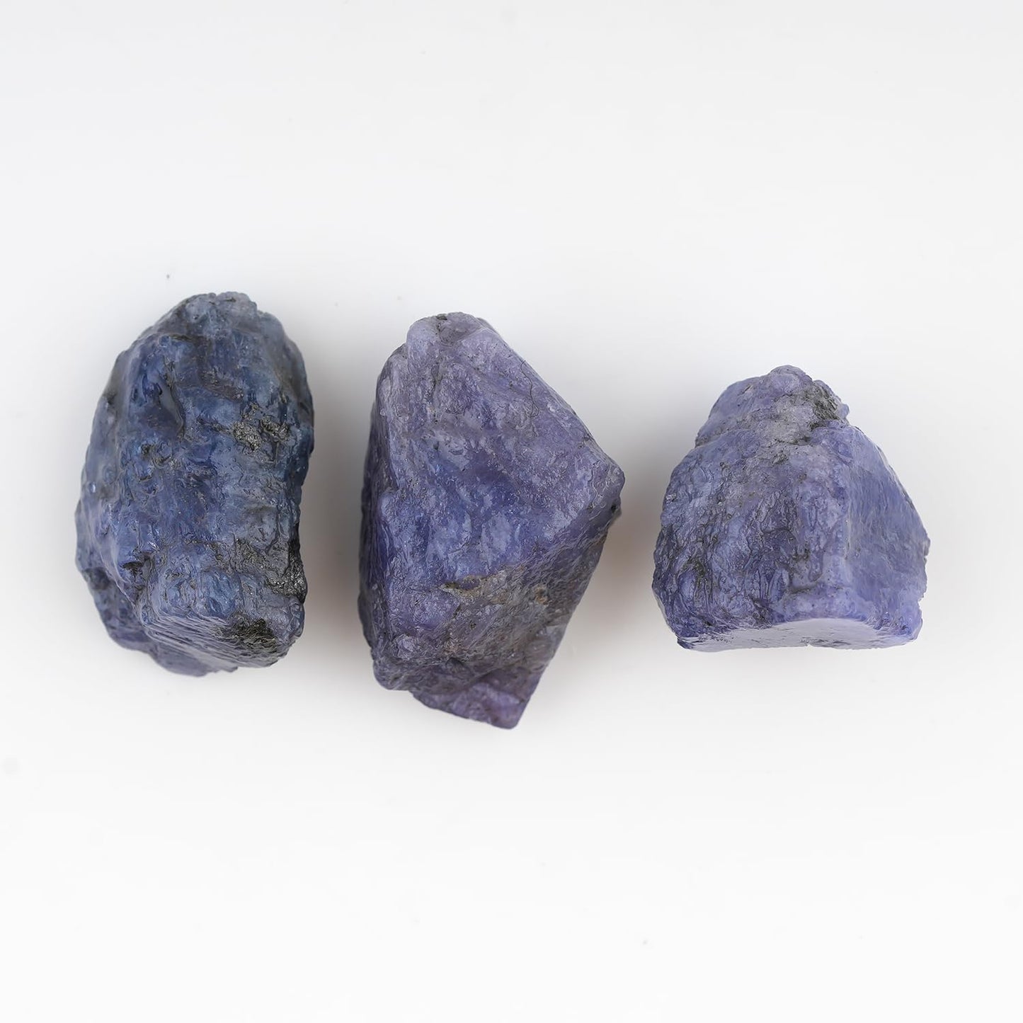ColouredRocks 3 pcs. TANZANITE Crystals, Raw Stones, Rough Gemstones, Jewelry Making Supply, Cabbing, Polishing, Cutting, DIY, Crafts (100 carats.) (15-20 mm.)