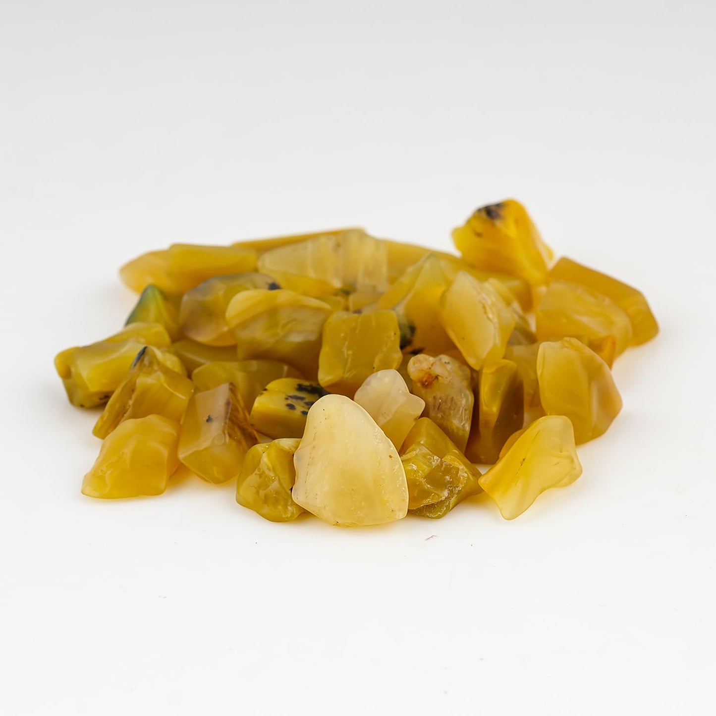 ColouredRocks 100 carats Yellow Opal Crystals, Raw Stones, Rough Gemstones, Jewelry Making Supply, Cabbing, Polishing, Cutting, DIY, Crafts (28-32pcs) (8-12mm)