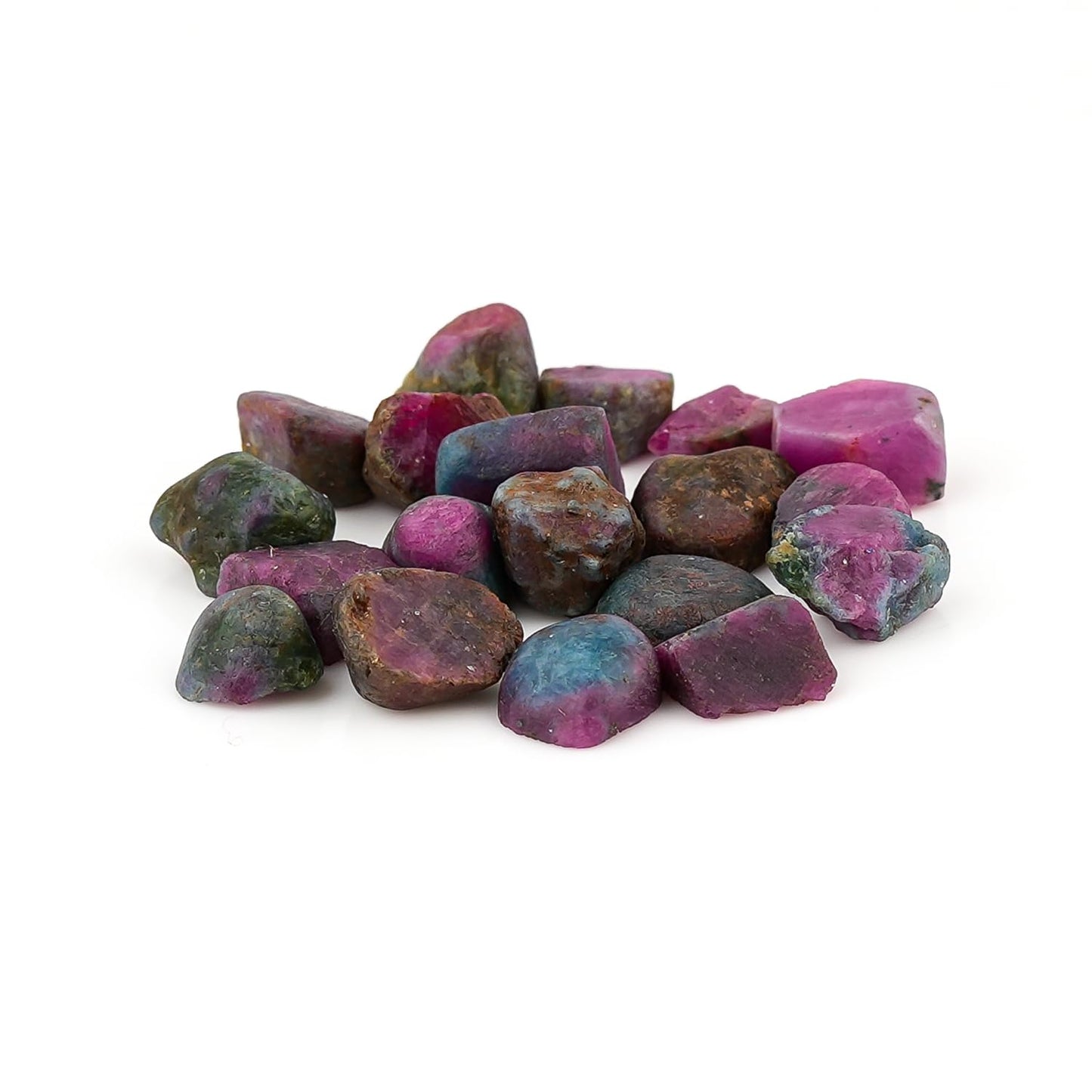ColouredRocks 50 carats Ruby Kyanite Crystals, Raw Stones, Rough Gemstones, Jewelry Making Supply, Cabbing, Polishing, Cutting, DIY, Crafts (16-18pcs) (5-10mm)