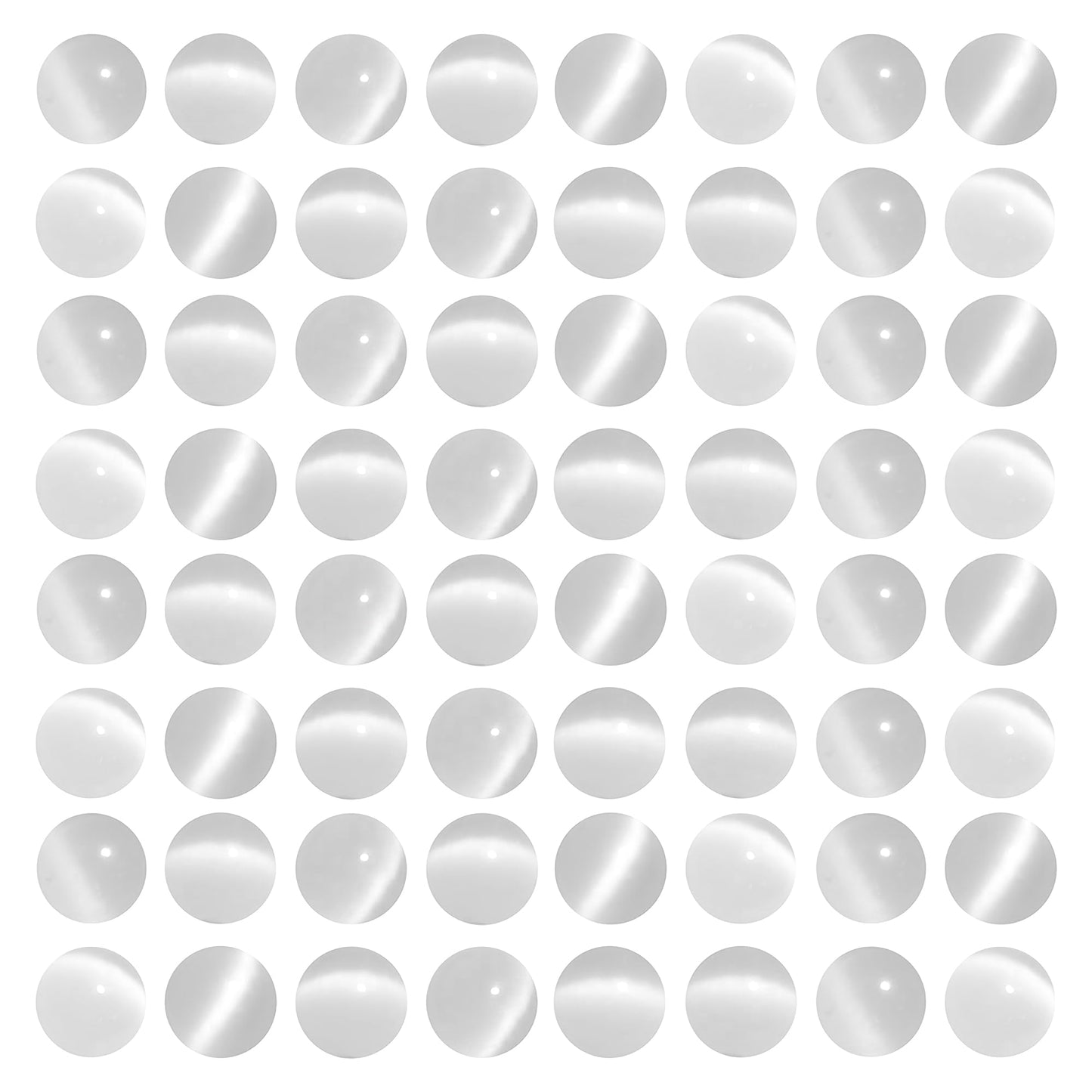 MJDCB 105pcs White Cat Eye Stone Beads 10mm Round Crystal Loose Bead for Jewelry Making DIY Bracelets Necklace Accessories