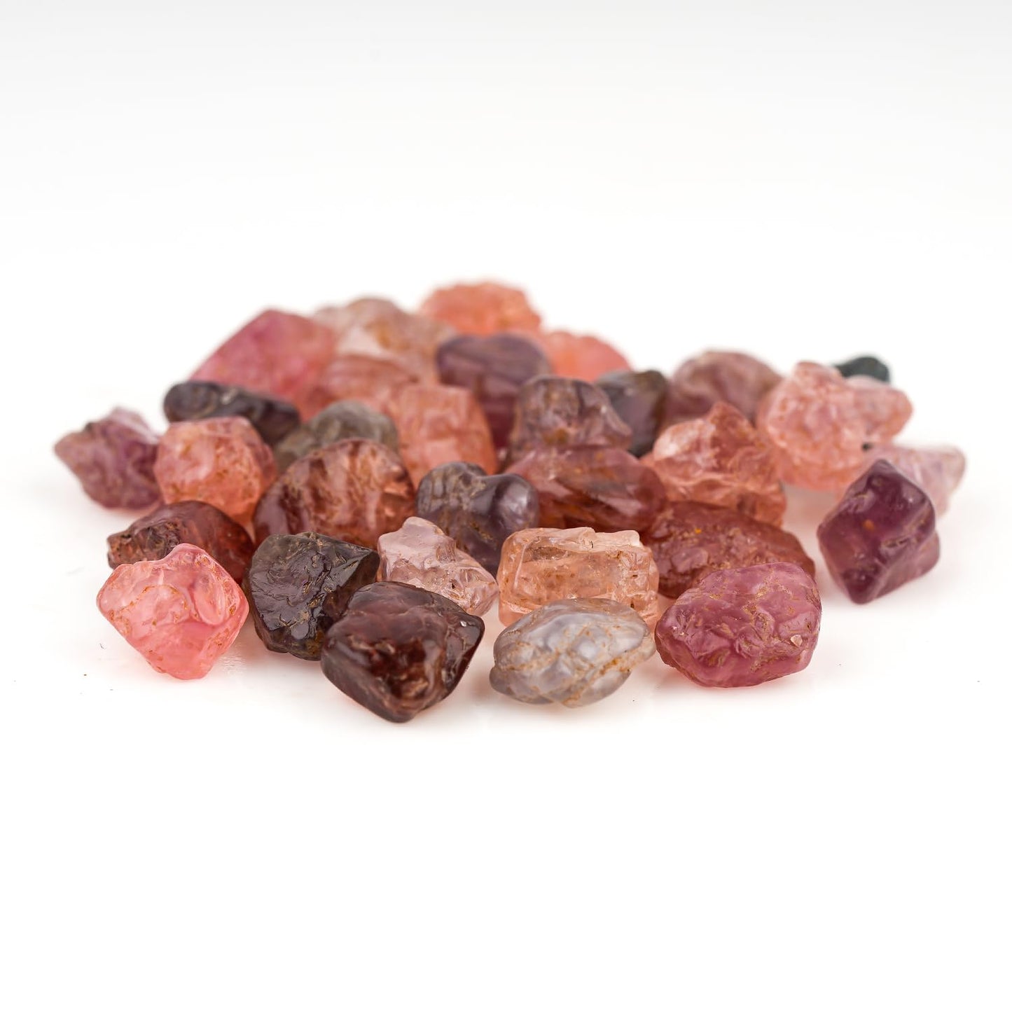 ColouredRocks 100 carats Multi-Spinel Crystals, Raw Stones, Rough Gemstones, Jewelry Making Supply, Cabbing, Polishing, Cutting, DIY, Crafts (30+pcs) (5-8mm)
