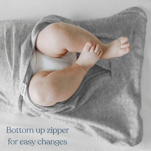 HALO 100% Cotton Sleepsack Swaddle - 3-Way Adjustable Wearable Blanket, TOG 1.5, Midnight Moons Pink, Small (3-6 Months)