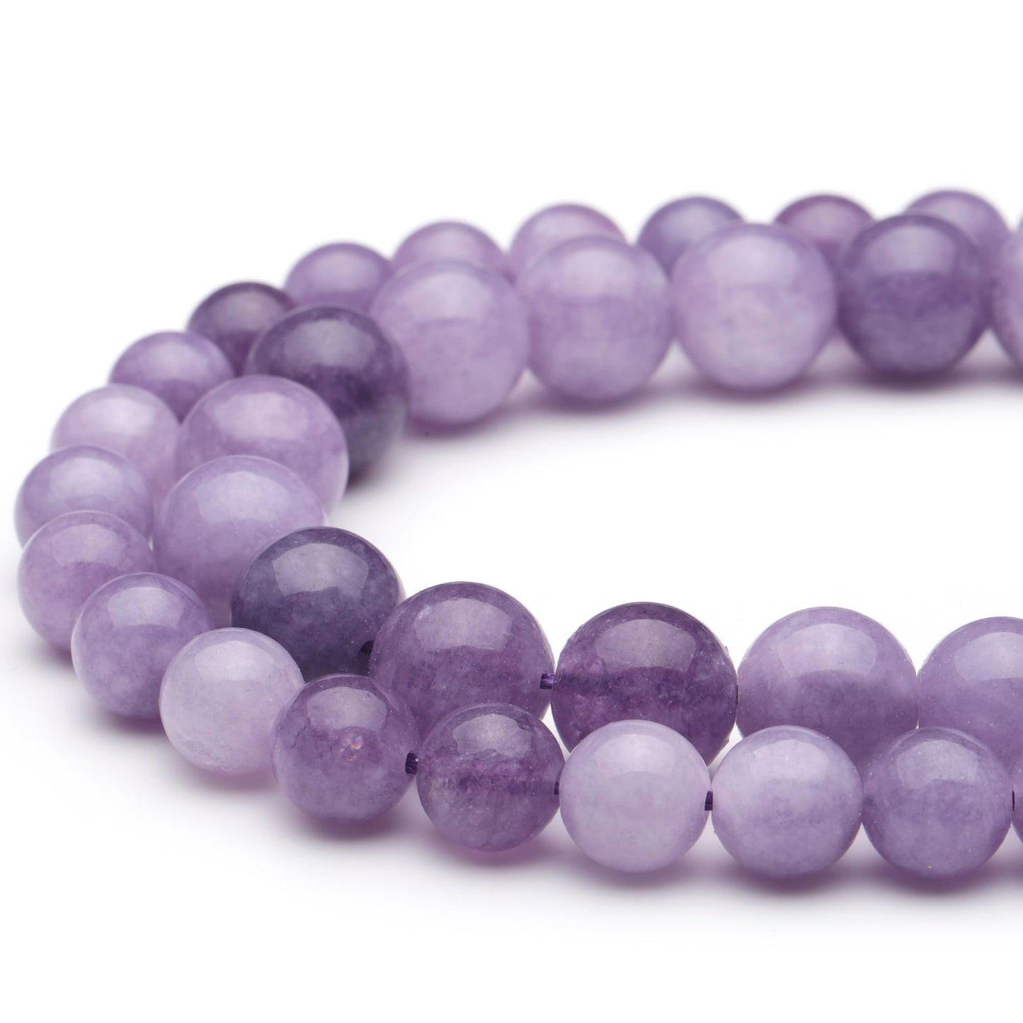 Youngbling Natural Gemstone Beads for Jewelry Making,10mm Lepidolite Polished Round Smooth Stone,Genuine Real Stone Red Beads for Bracelet Necklace 15 Inch(Lepidolite,10mm)