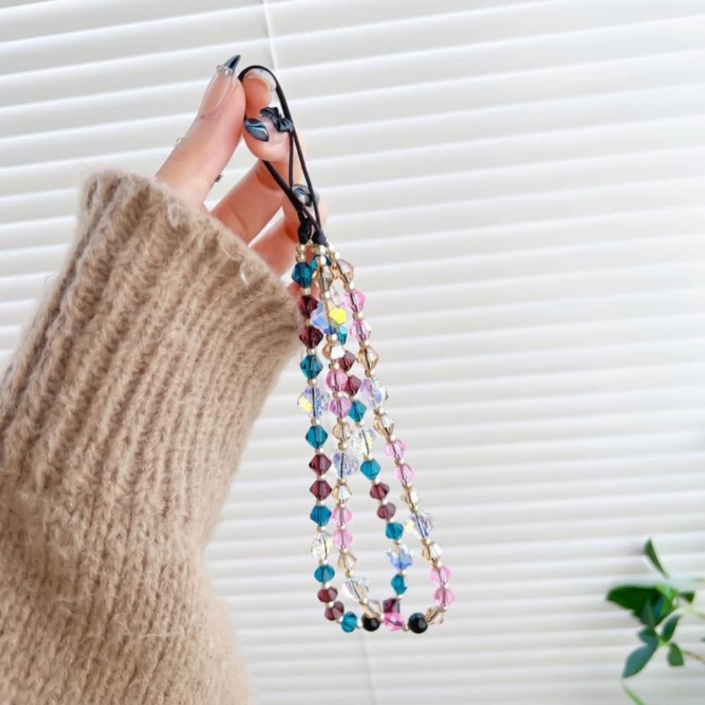 YUEXIGO 100pcs 8mm Bicone Glass Crystal Beads for Jewelry Making, Faceted Bicone Glass Spacer Beads for Bracelet Earring Necklace DIY Craft(Mix Color)