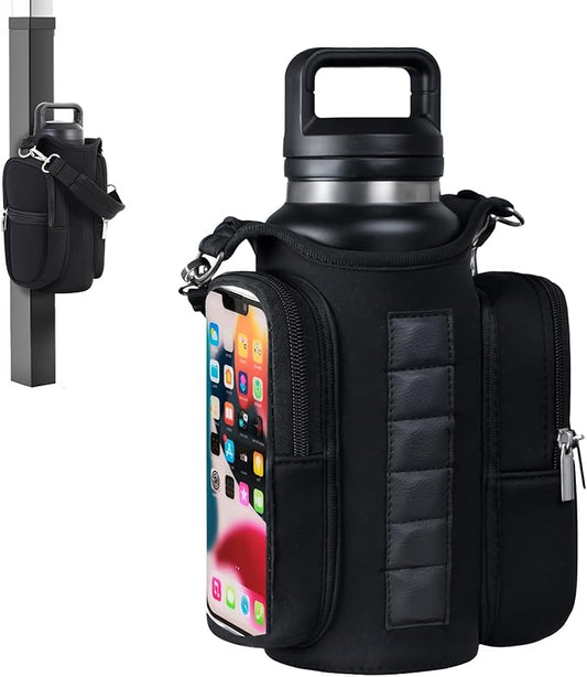 Magnetic Gym Bag for Men & Women - Water Bottle Holder, Crossbody Strap, Touchscreen Pocket & Creative Storage - Perfect for Gym, Running, Travel & Fitness Essentials