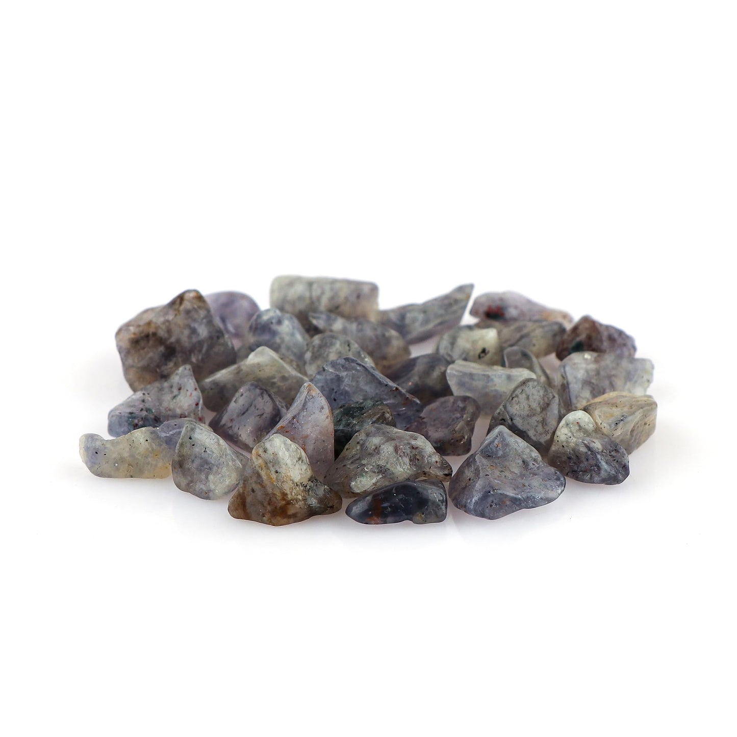 CRYSTALIS 100cts Natural Iolite Polished Raw Crystals, Loose Gemstone Wholesale Bulk Rough Jewelry Making Supply, Chakra And Healing Raw Stones, Wire Wrapping, DIY, Tumbling, Gem Collection