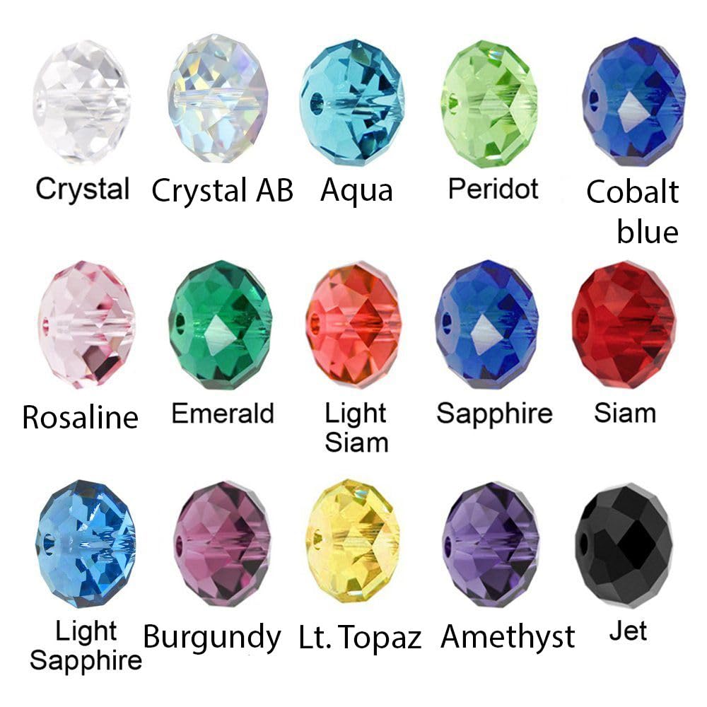 1000pcs Czech Faceted Rondelle Crystal Glass Loose Beads 6mm Spacer Bulk Amethyst Purple for DIY Craft Jewelry Making CCR627