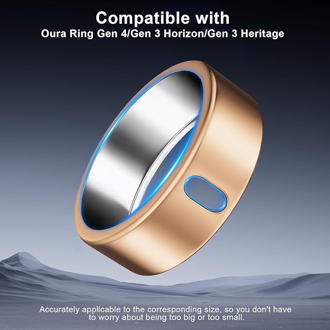 5 Pack Cover Compatible with Oura Ring Gen 4/Oura Ring Gen 3 Horizon/Heritage, Surport Charging with Cover on, Anti-Scratch TPU Protector for Oura Rings Accessories Women Men (Size 12)