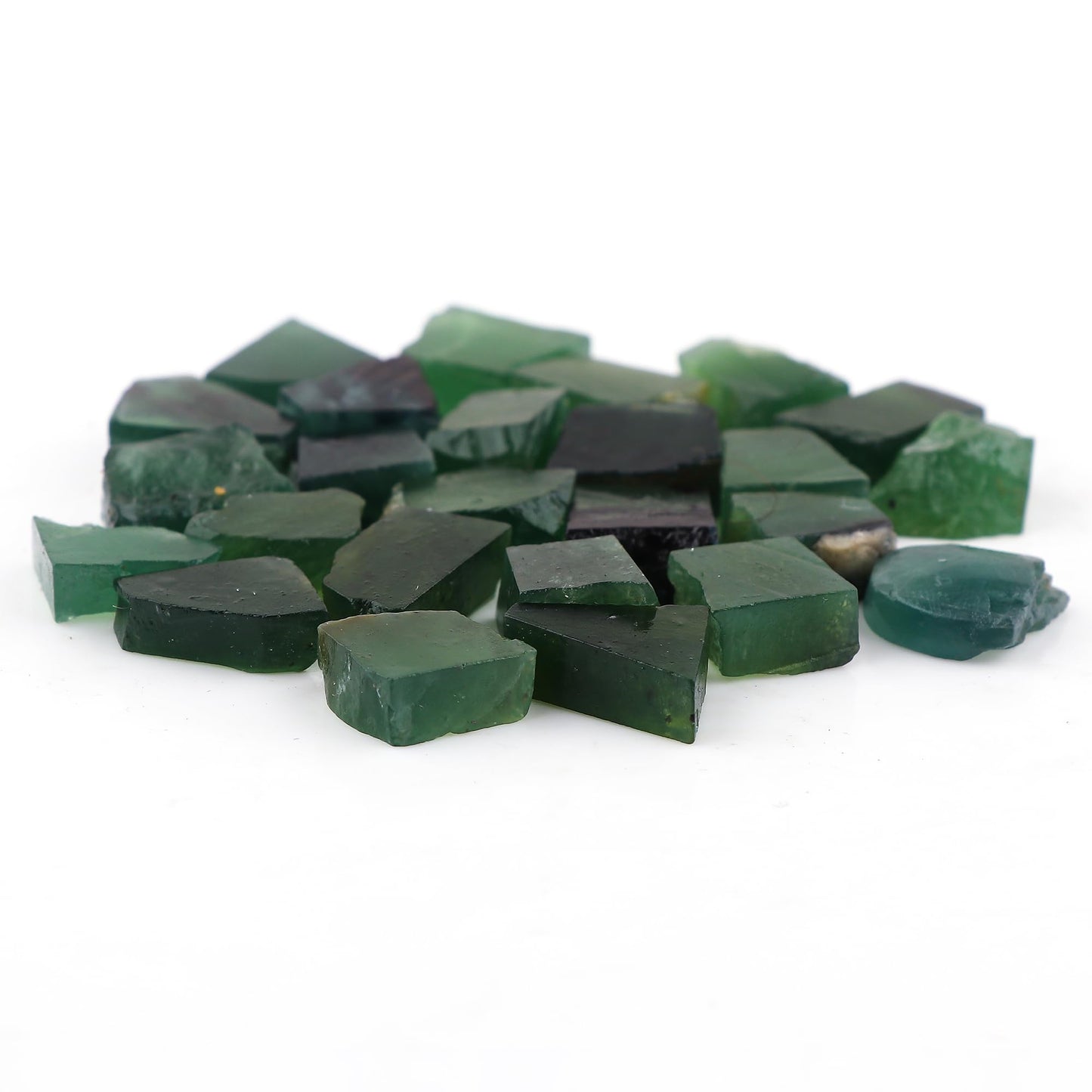 ColouredRocks Green Serpentine (200cts) (25-27pcs) (12-18mm) Natural Raw Crystals, Loose Gemstone, Wholesale Rough, Jewelry Making Supply, Chakra Healing Stones, DIY Craft, Gem Collection