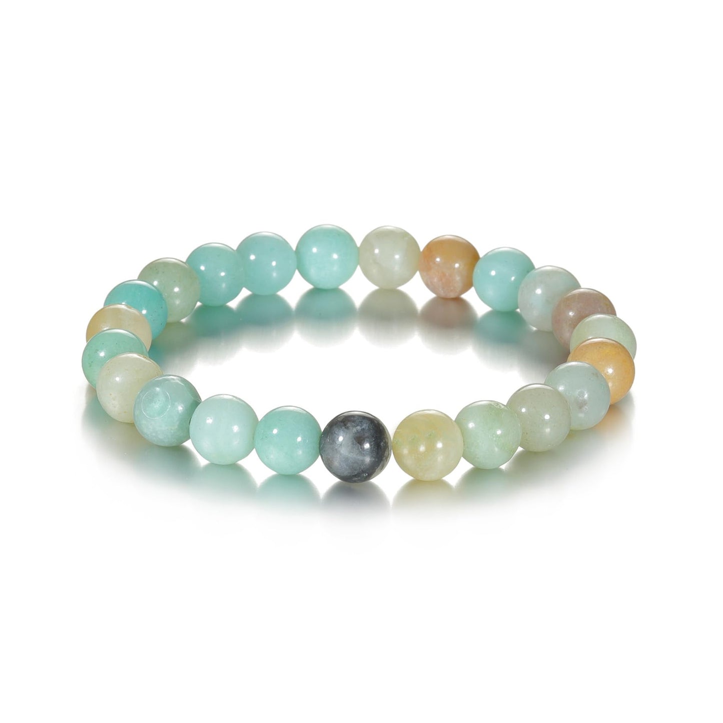 Udolfly Womens Crystal Beaded Bracelets for Women Men Protective Energy Bracelet Natural Gemstone Bead Bracelet 4mm Amazonite
