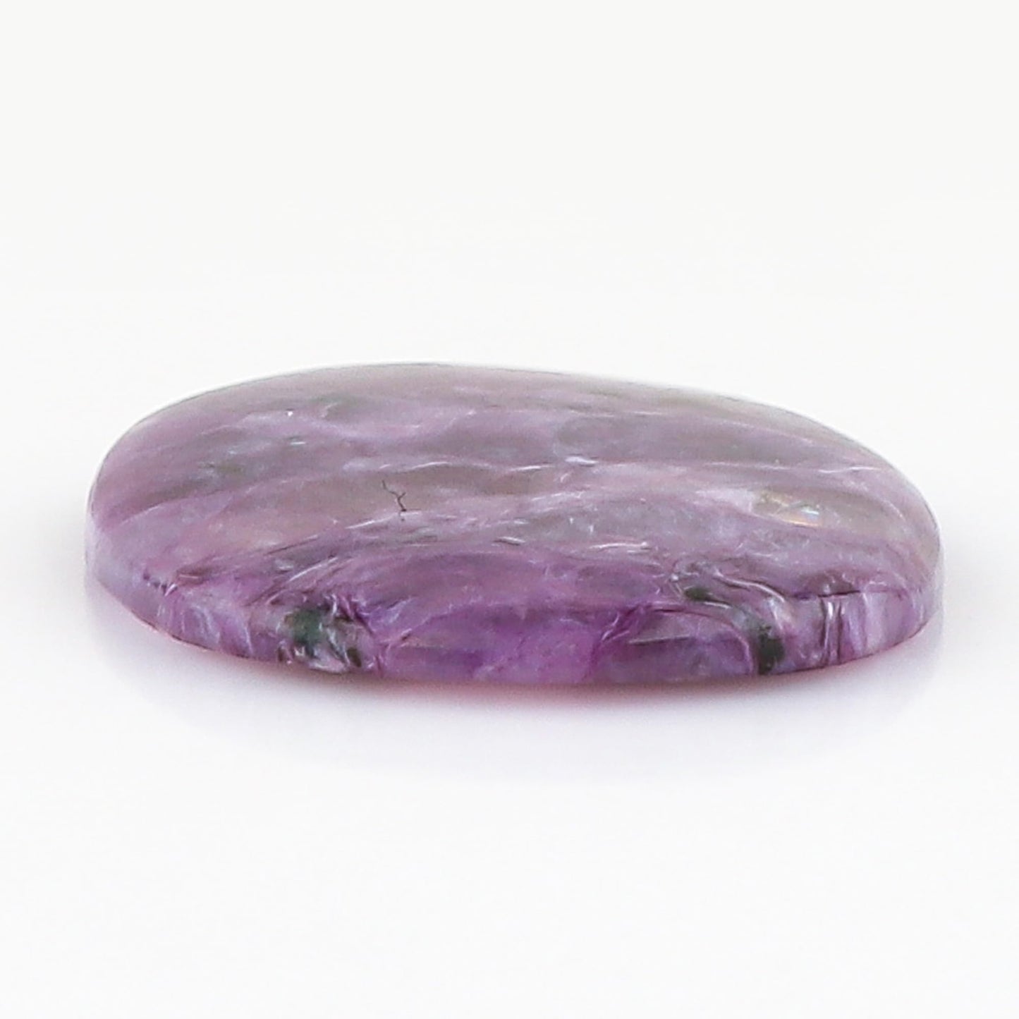 CRYSTALIS Wholesale Natural Charoite Oval Loose Gemstone Bulk Cabochons Jewelry Making Supply, Chakra Healing Polished Stones, Wire Wrapping, DIY, Gem Collection, 1pcs, 35mm+