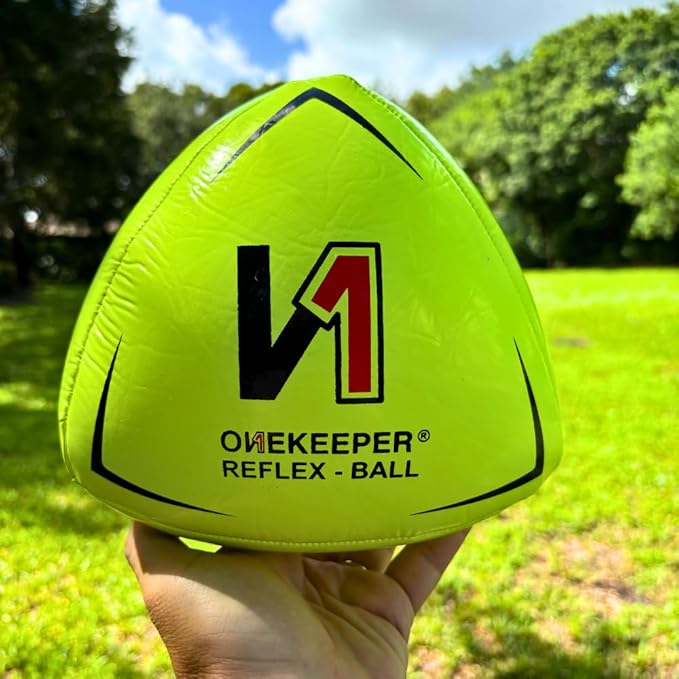 Soccer Reflex & Reaction Ball - White, Orange, Blue, Pink, and Fluo Yellow, Agility and Coordination Training for Kids and Juniors (Pump Not Included)