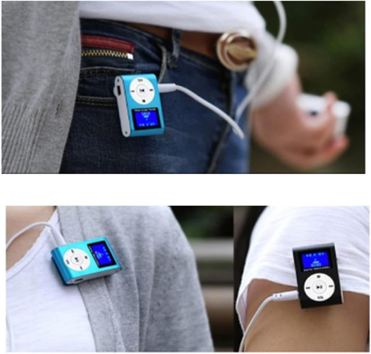 Yoidesu MP3 Mini Player, Portable Music Player with Metal Shell, Lavalier Design, Digital HiFi Audio Player for Kids