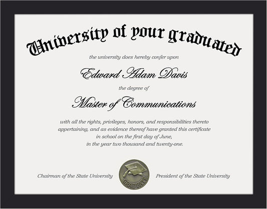 Upsimples 8x10 Picture Frame Set of 5 | Includes 8.5x11 Certificate Frame for Versatile Display