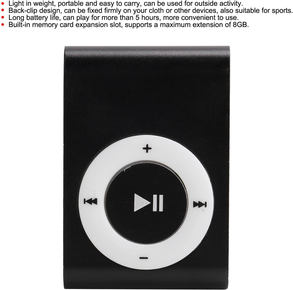 Yosoo Health Gear MP3 MP3 MP3 Sport Players with Clip, Portable Music Player, Screenless Players, Mini Player