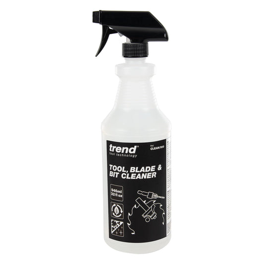 TREND Tool, Blade & Bit Cleaner, 32 fl oz, Resin, Pitch & Rust Remover, Safe Non-Toxic Formula for Workshop Tools, CLEAN/900
