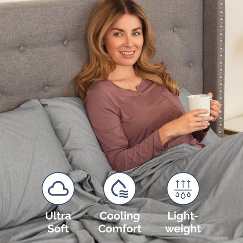 King Pillow Cases by LuxHome - Ultra Soft Hotel Quality Covers | Wrinkle-Free & Fade Resistant - 4 Piece Set in Heathered Grey