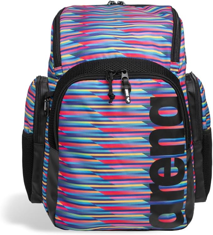 Arena Spiky III Backpack 35 Unisex Travel Gym Rucksack for Men and Women, Training Gear Equipment Bag for Swimmers, 35 Liters