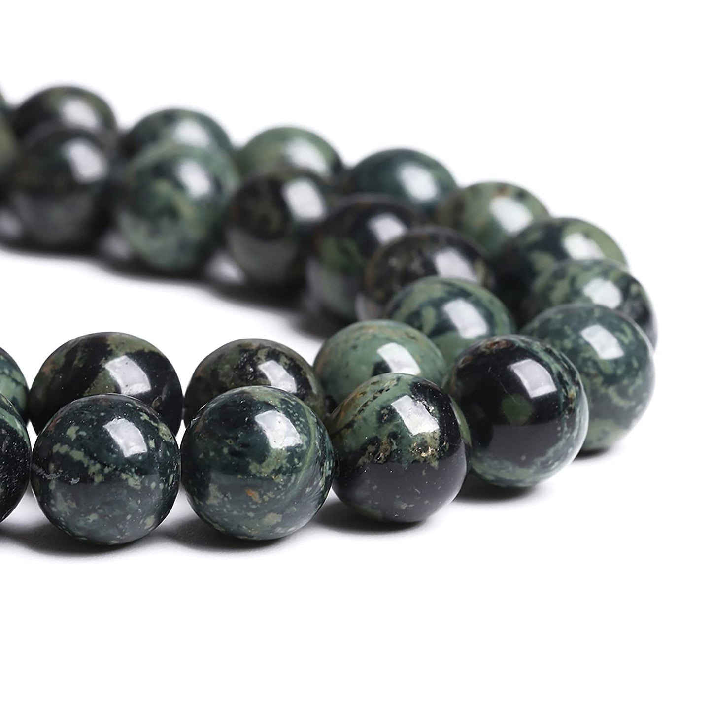 6MM 57PCS Natural Stone Kambaba Jasper Loose Beads for Jewelry Making DIY Bracelet Necklace