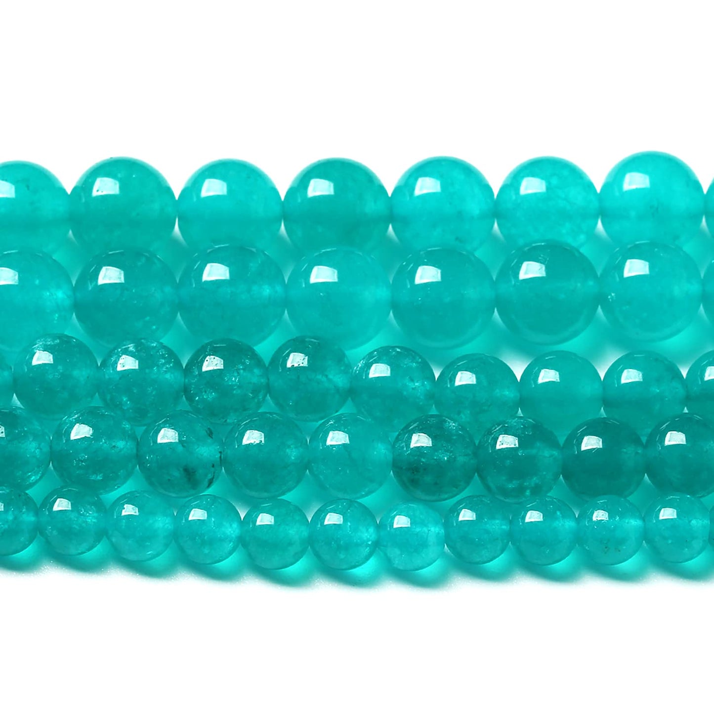 12MM 30PCS Natural Blue Amazonite Chalcedony Stone Crystal Loose Beads for Jewelry Making DIY Bracelet Necklace