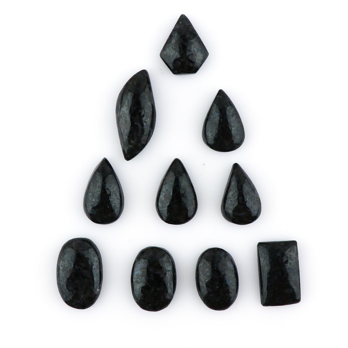 CRYSTALIS 10pcs Natural Gabru Jasper Loose Gemstone Wholesale Bulk Cabochons Jewelry Making Supply, Chakra & Healing Polished Stones, Wire Wrapping, DIY, Gem Collection [15-20mm]