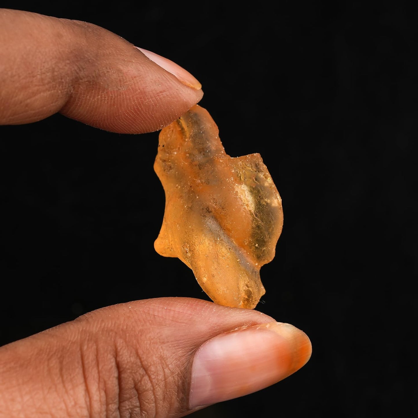 CRYSTALINES 5pcs Wholesale Natural Baltic Raw Amber Stone, Unpolished Genuine Rough Amber Gemstone for Jewelry Making, Gem Collecting and Display – Authentic Fossilized Crystals