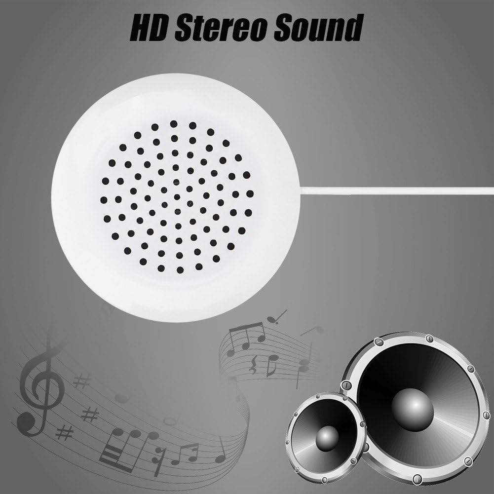 Yosoo Health Gear 3.5mm MP3 Mini Stereo Speaker,Portable Pillow Speaker with HD Soft Sound for Phone CD Player Sleep