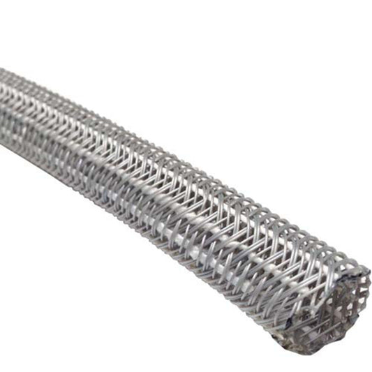 Electriduct 1" Hook Self Closing Sleeve Braid Wrap Around Sleeving Flame Retardant Flexible Mesh Cord Cover Cable Protector Wire Organizer - 10 Feet - Gray