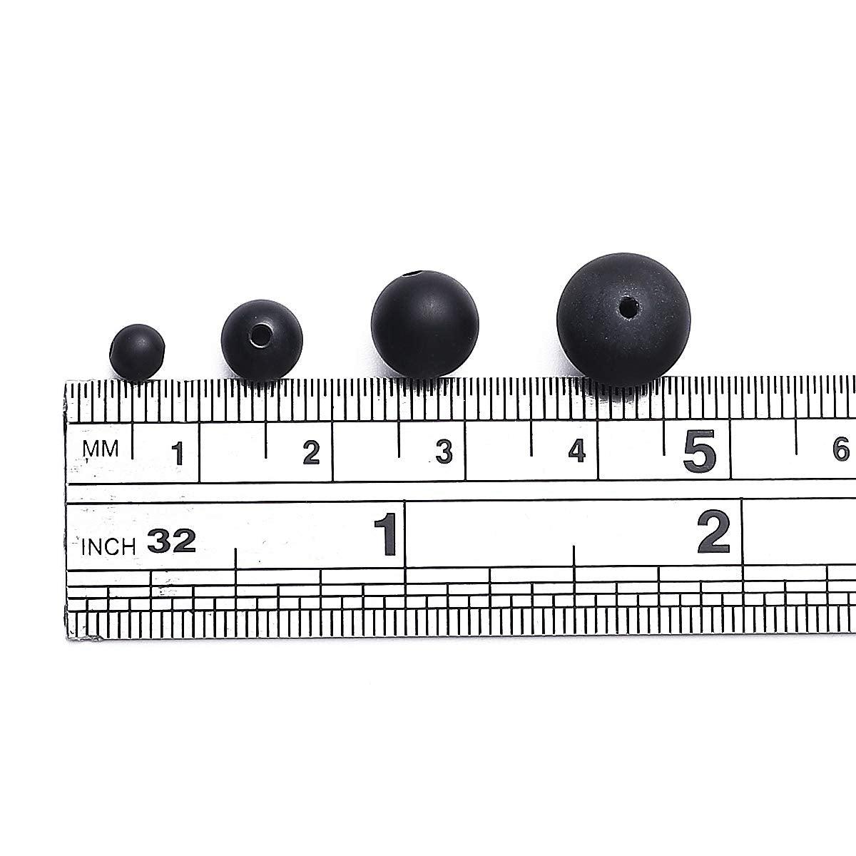 BEADIA Matte Black Onyx Natural Stone Round Loose Semi Gemstone Beads for Jewelry Making 4MM 89PCS