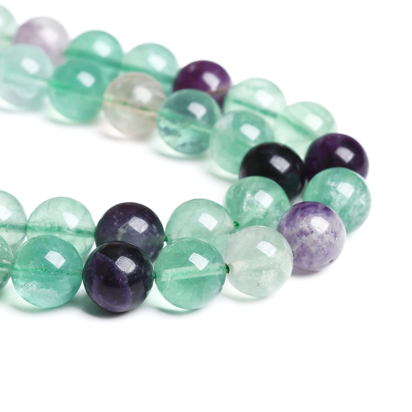 4MM 86PCS Natural Stone Green Fluorite Gemstone Beads for Jewelry Making DIY Bracelet 1 Strand
