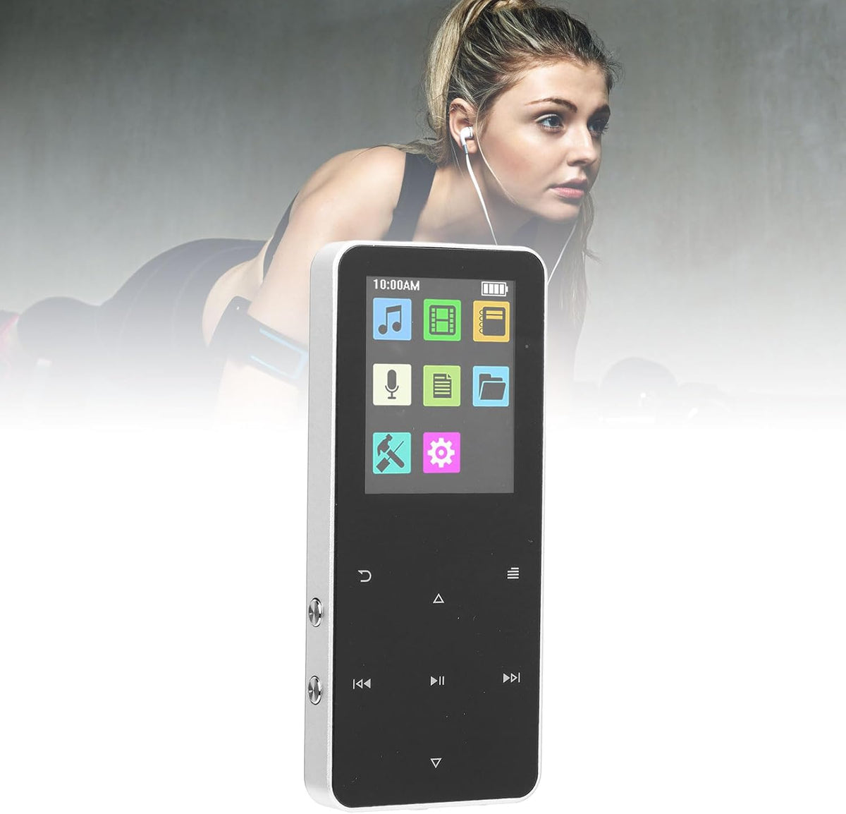 Yoidesu MP3 1.8 Inch 4GB MP3 180mAh MP3 (4GB) Player with Bluetooth, HD Screen for Android, Portable Streaming Music