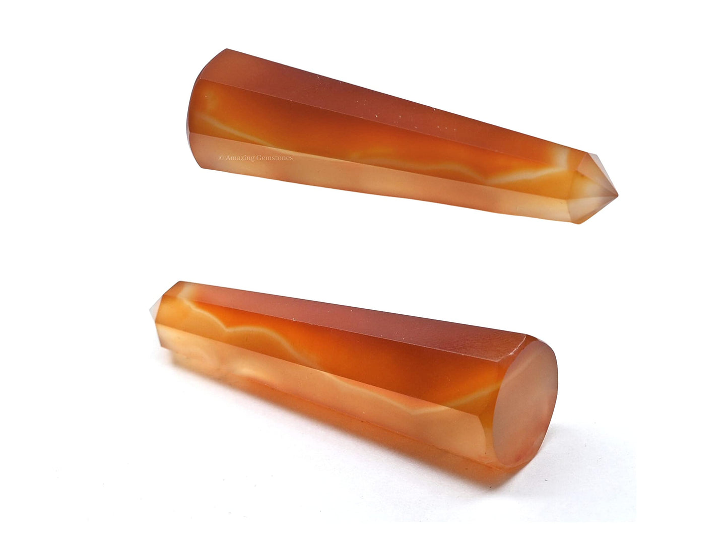 Amazing Gemstone Carnelian Onyx Crystal Towers - Natural Healing Crystal Point Obelisk for Reiki Healing and Crystal Grid (3" to 4" INCH)